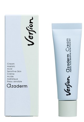Version Azaderm Cream Κρέμα Προσώπου για τη Θεραπεία Ήπιας, Φλεγμονώδους ή Ροδόχρου Ακμής 30ml