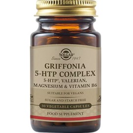 Solgar Griffonia 5-HTP Complex Σύμπλεγμα Βιταμινών Κατά του Άγχους 30 Φυτικές Κάψουλες