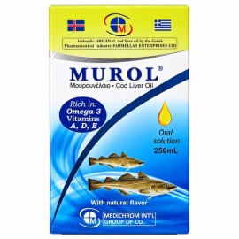 Medichrom Murol - Πόσιμο Μουρουνέλαιο με Φυσική Γεύση, 250ml