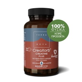 Terranova CreaXorb Creatine Plus Συμπλήρωμα Διατροφής Μονοϋδρικής Κρεατίνης 100 Φυτικές Κάψουλες
