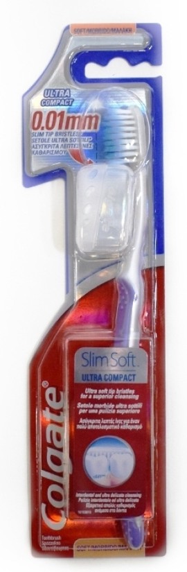 Colgate Slim Soft 0,01mm Οδοντόβουρτσα Μαλακή Μωβ 1 Τεμάχιο