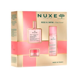 Nuxe PROMO Pink Fever Huile Prodigieuse Floral Oil 50ml - Very Rose Eau Micellaire 3 in 1 100ml - Very Rose Lip Ενυδατικό Balm 15gr