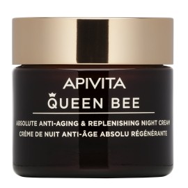Apivita Queen Bee Κρέμα Νυκτός Απόλυτης Αντιγήρανσης και Εντατικής Θρέψης με Βασιλικό Πολτό 50ml