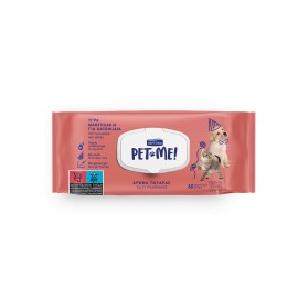 Septona Pet ME Wipes Υγρά Μαντηλάκια για Κατοικίδια με Άρωμα Πούδρας με Καπάκι 60 Τεμάχια