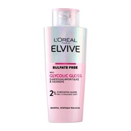 LOreal Paris Elvive Glycolic Gloss Σαμπουάν Φροντίδας & Λείανσης 200ml