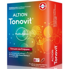 Vianex Altion Tonovit MultiVitamin Πολυβιταμινούχο Συμπλήρωμα Διατροφής για Τόνωση & Ενέργεια 30 Μαλακές Κάψουλες