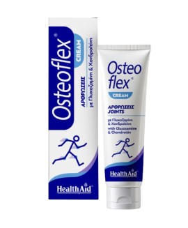 Health Aid Osteoflex Cream Κρέμα με Γλυκοζαμίνη, Χονδροϊτίνη και Αιθέρια Έλαια Μέντας & Ευκαλύπτου για την Αντιμετώπιση του Πόνου των Αρθρώσεων 100ml