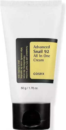 COSRX Advanced Snail 92 All in One Cream Κρέμα Προσώπου για Αντιγήρανση & Ανάπλαση με Έκκριμα Σαλιγκαριού 50gr