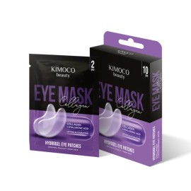 Kimoco Eye Patches Collagen & Hyaluronic Acid Lifting & Hydrating Patches Ματιών για Σύσφιξη & Ενυδάτωση με Κολλαγόνο & Υαλουρονικό Οξύ 10 Τεμάχια