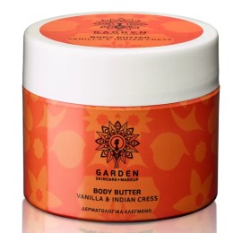Garden Body Butter Vanilla & Indian Cress Ενυδατικό Βούτυρο Σώματος με Άρωμα Βανίλια 200ml