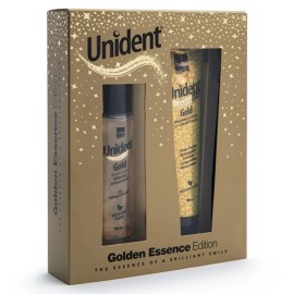 ΙnterMed Unident PROMO Golden Essence Edition Gold Mouthwash Στοματικό Διάλυμα, 100ml & Whitening Toothpaste Λευκαντική Οδοντόπαστα