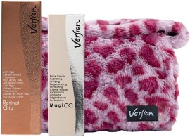 Version PROMO Xmas Retinol AHA Αναπλαστική Κρέμα Νυκτός 50ml & MagiCC Αντιρυτιδική Κρέμα Ημέρας 50ml & ΔΩΡΟ Γούνινο Τσαντάκι Animal Print Ροζ