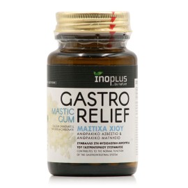 InoPlus Gastro Relief Mastic Gum Συμπλήρωμα Διατροφής για την Φυσιολογική Λειτουργία του Γαστρεντερικού 30 Κάψουλες