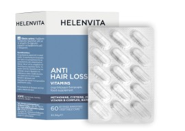 Helenvita Anti Hair Loss Vitamins Συμπλήρωμα Διατροφής για Μαλλιά Νύχια & Δέρμα, 60 Φυτικές Κάψουλες