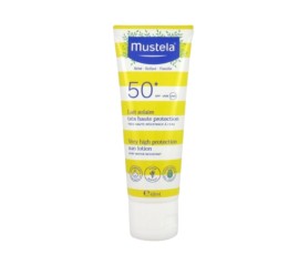 Mustela Very High Protection Sun Lotion SPF50+ Baby, Children, Family Αντηλιακό Γαλάκτωμα Προσώπου και Σώματος Χωρίς Άρωμα για Όλη την Οικογένεια με Αβοκάντο 40ml
