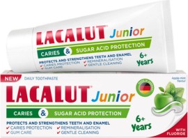 Lacalut Junior Caries & Sugar Acid Protection Παιδική Οδοντόκρεμα για 6 Ετών και άνω με Φθόριο 55ml