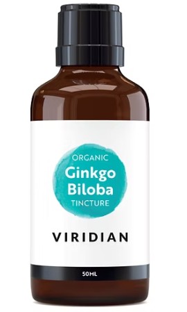 Viridian Organic Ginkgo Biloba Tincture για την Σωστή Λειτουργία του Κυκλοφορικού 50ml