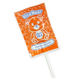 Meke Vita Bear Βιολογικό Γλειφιτζούρι με Βιταμίνη C Γεύση Μανταρίνι 1 Τεμάχιο