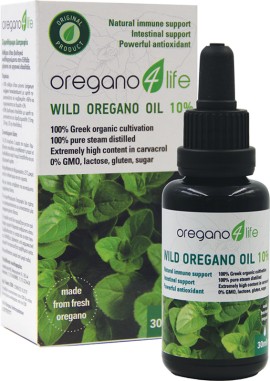 Oregano 4 Life Wild Oil Αιθέριο Έλαιο 10% Βιολογικής Ρίγανης με Πολλαπλά Οφέλη 30ml