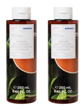 Korres PROMO Mint Tea Αφρόλουτρο Πράσινο Τσαϊ 2x250ml
