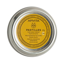 Apivita Παστίλιες με Μέλι & Θυμάρι Μαλακώνουν τον Λαιμό 45gr