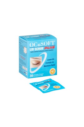 Ocusoft Lid Scrub Plus Καθαριστικά Μαντηλάκια Βλεφάρων 30 Τεμάχια