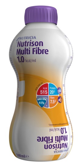 Nutricia Nutrison Multi Fiber 1.0 Kcal/ml Πλήρες Θρεπτικό Σκεύασμα, για Σίτιση Μέσω Καθετήρα/Στομίας 500ml