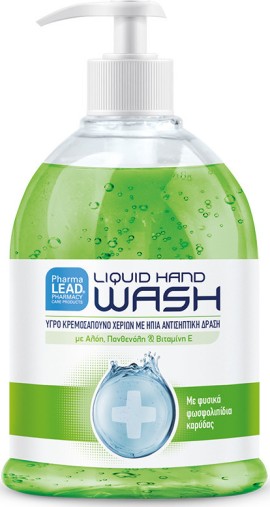 PharmaLead Liquid Υγρό Κρεμοσάπουνο με Ήπια Αντισηπτική Δράση 330ml με Αντλία