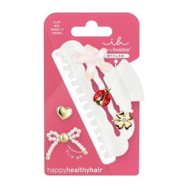 Invisibobble My Claw L Full Of Charms Κλάμερ Μεγάλου Μεγέθους 1 Τεμάχιο & Charms Διάφορα Σχέδια 5 Τεμάχια