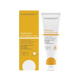 Pharmasept Heliodor Face & Body Sun Cream SPF50 με Φυσικό Αντηλιακό Φίλτρο Αντηλιακή Κρέμα Προσώπου - Σώματος 150ml