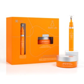 Youth Lab Xmas Set Brightening Vit C με Κρέμα Ματιών για Λάμψη & Σύσφιξη 15ml - ΔΩΡΟ Eye Patches 60 Τεμάχια