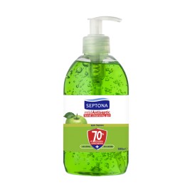 Septona Mild Antiseptic Αντισηπτικό Gel Χεριών Πράσινο Μήλο με 70% Οινόπνευμα 500ml με Αντλία