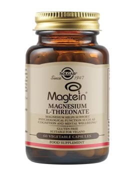 Solgar Magtein Magnesium L-Threonate Θρεονικό Μαγνήσιο για την Υποστήριξη της Εγκεφαλικής Λειτουργίας 60 Φυτικές Κάψουλες