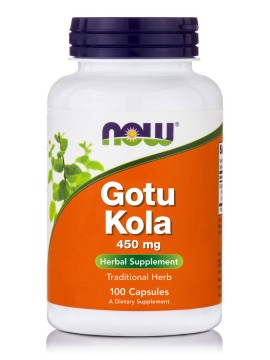 Now Foods Gotu Kola 450mg Φυτικό Συμπλήρωμα για την Υγεία του Εγκεφάλου 100 Κάψουλες