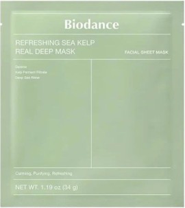 Biodance Refrsehing Sea Kelp Real Mask Υφασμάτινη Μάσκα Προσώπου Καταπραΰνει την Επιδερμίδα 34gr