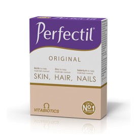 Vitabiotics Perfectil Original Τριπλή Δράση, Ολοκληρωμένη Φόρμουλα για Μαλλιά Νύχια & Δέρμα, 30 Δισκία