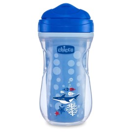 Chicco Active Cup Πλαστικό Κύπελλο για 14m+ Μπλε Καρχαρίας 266ml [06981-20]