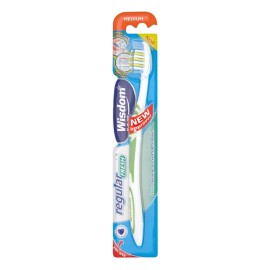 Wisdom Regular Fresh Medium Οδοντόβουρτσα Μέτρια Πράσινο 1 Τεμάχιο