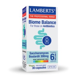 Lamberts Biome Balance For those on Antibiotics​ Συμπλήρωμα Διατροφής για το Έντερο 30 Κάψουλες