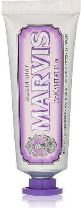 Marvis Jasmin Mint Toothpaste Οδοντόκρεμα με Γεύση Γιασεμί και Μέντα Κατά της Πλάκας - Τερηδόνας 25ml