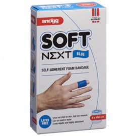 Snogg Soft Next Blue Aυτοκόλλητος Αδιάβροχος Επίδεσμος Χωρίς Κόλλα 6x100cm Χρώμα:Μπλε 1 Τεμάχιο