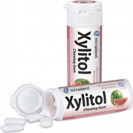 Miradent Xylitol Chewing Gum Watermelon με Γεύση Καρπούζι 30 Τσίχλες