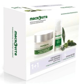 Macrovita PROMO Super Nourishing Cream Υπερθρεπτική Κρέμα Προσώπου με Λάδι Ελιάς & Βασιλικό Πολτό Ξηρή & Αφυδατωμένη Επιδερμίδα 50ml & ΔΩΡΟ Eye Contour Κρέμα Ματιών για Θρέψη & Αντιρυτιδική Προστασία 15ml