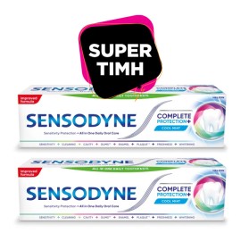 Sensodyne Bundle Complete Protection+ Οδοντόκρεμα για τα Ευαίσθητα Δόντια με 8 Σχεδιασμένα Οφέλη 2 Συσκευασίες x 75ml