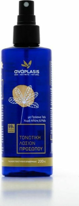 AnaPlasis Τονωτική Λοσιόν Προσώπου με Πράσινο Τσάι - Χυμό Αλόης - Ρόδι 200ml