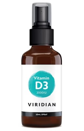 Viridian Vitamin D3 2000iu Spray Βιταμίνη για Ενίσχυση του Ανοσοποιητικού & την Υγεία των Οστών 20ml