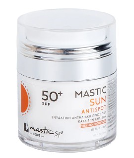 Mastic Spa Sun Anti Spot SPF50+ Ενυδατική Αντηλιακή Κρέμα Προσώπου Κατά των Κηλίδων 50ml