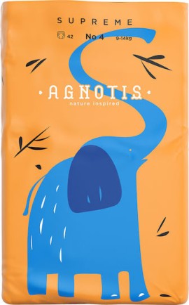 Agnotis Supreme No.4 Πάνες με Αυτοκόλλητο [9-14kg] 42 Τεμάχια