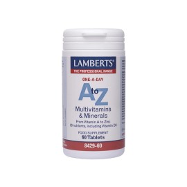 Lamberts A to Z Multi Vitamins Συμπλήρωμα Διατροφής Πολυβιταμινών για Ενέργεια & Τόνωση 60 Ταμπλέτες