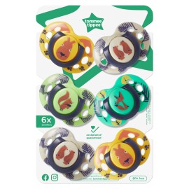 Tommee Tippee Fun Style All Girl Ορθοδοντικές Πιπίλες Σιλικόνης για Κορίτσι 18-36m σε Διάφορα Σχέδια και Χρώματα, 6 Τεμάχια